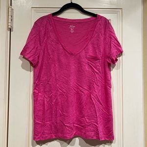 J. Crew Pink T-Shirt